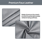 Teniux Remote Control Holder Faux Leather Armrest Organizer with 6 Pockets for Recliner Couch Sofa, Armchair Caddy for Smart Phone, Book, Magazines, Ipad, Remotes (Grey) - color: Grey