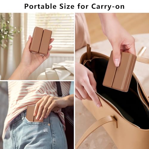 FYY Daily Pill Organizer, 7 Compartments Portable Travel Pill Case, [Folding Design] for Purse Pocket to Hold Vitamins,Cod Liver Oil,Supplements and Medication-Brown - color: Brown, size: Small (1 Piece)