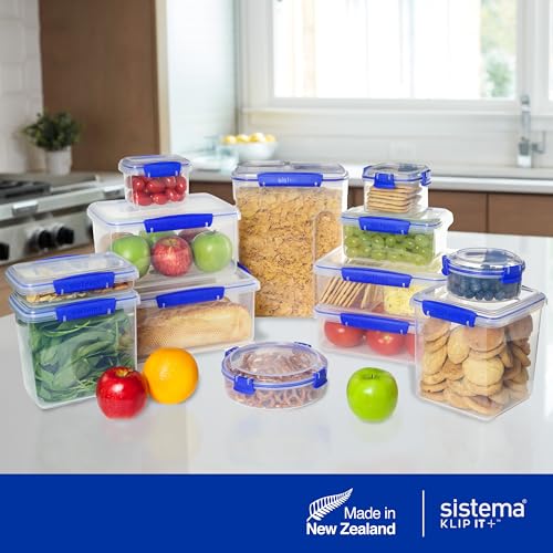 Sistema KLIP IT Large 7L Food Storage Container, Airtight & Stackable, Dishwasher, Freezer, & Microwave-Safe, BPA-Free - size: 7 L (Single)