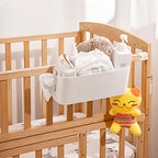 Bedside Storage Caddy Organizer, 2 Pcs Bedside Bunk Table Bed Shelf Holder, Hanging Basket Storage Box Magazine Holder for College Dorm Loft Bed Side Rail Rv Bathroom Desktop Bunk Bedside