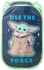 Jay Franco Star Wars The Mandalorian The Child Pop Up Hamper - Mesh Laundry Basket/Bag with Durable Handles - Features Baby Yoda Grogu (Official Star Wars Product) - color: The Mandalorian