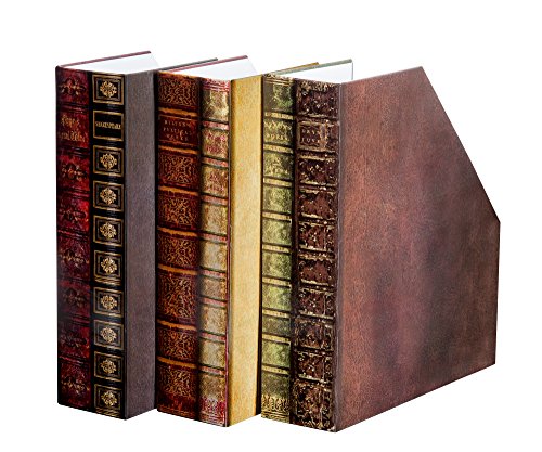 The Paragon Magazine Holders - Set of 3, Decorative Organizer File Boxes
