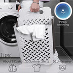 Plastic Foldable Laundry Basket with Handle, 42L Wall Mounted Laundry Hamper Freestanding Dirty Clothes Hamper, Collapsible Laundry Baskets Pop Up Hamper Storage Container for Snacks Dolls - size: XL