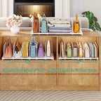 Dmevkic Extendable Purse Organizers Purse Storage. Length 16-28 in. Bag Organizer Purse Holder for Closet with 8 Adjustable Shelf Dividers Patent Pending - size: Regular Range (16–28")