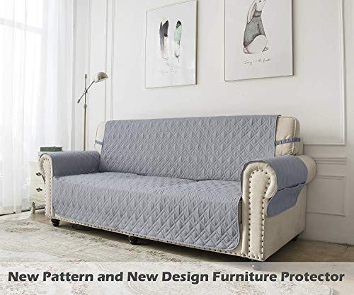 Ameritex Waterproof Nonslip Recliner Cover Stay in Place, Dog Chair Cover Furniture Protector, Ideal Recliner Slipcovers for Pets and Kids (23", Light Grey) - color: Light Grey, size: 23"