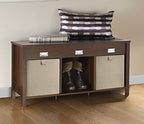 ClosetMaid 16051 Premium 3-Cube Bench, Dark Chestnut - color: Dark Chestnut, size: 3-Cube Bench