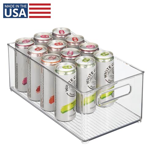 iDesign Kitchen Binz BPA-Free Plastic Deep Stackable Organizer with Handles - 8" x 6" x 14.5", Clear - style: Pack of 1
