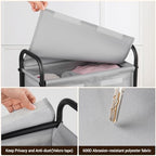 ELYKEN Slim Laundry Hamper with Lid, 50L Small Rolling Laundry Basket on Wheels, 7.9” Narrow Dirty Cloth Cart with Removable Inner Bag for Small Bathroom, Bedroom, Grey - style: Grey-50L