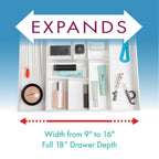 Dial Industries Expandable Vanity Drawer Makeup Organizer Desk Storage Tray - style: Modern