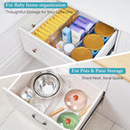 Vtopmart 8 Pack 6" Tall Upgrade Drawer Dividers for Big and Deep Drawer, 12.8"-22.3" Adjustable Expandable Dresser Drawer Organizer, Clear Plastic Separators for Dresser, Baby Supplies, Kitchenware - size: Tall-6"