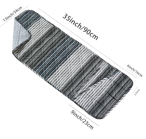 Brilliant Sunshine Multi Grey Stripes Patchwork Couch Armrest 5 Pockets Organizer, Slip Resistant Armchair Caddy, Washable Remote Controls Holder, Storage for Magazine, Tablet, Phone, iPad, Multi Grey - color: Multi Grey
