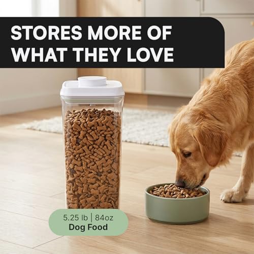 Bop Top Airtight Food Storage Containers with Lid 10.5 Cups / 84 oz | Kitchen Canister Sets | Air Tight Pantry Container | Pop Top Dry Food Storage Containers for Snacks, Sugar, Flour, Baking, Pasta - color: 84 oz