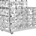 Hipiwe Crystal Remote Control & Makeup Brush Organizer - 2-Slot Silver Tabletop Pen & Pencil Storage Holder for Office & Bathroom - style: 2-Slot, Silver