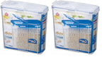 LOCK & LOCK Easy Essentials Food lids (flip-top) / Pantry Storage/Airtight containers, BPA Free, top-16.5 Cup-for Cereal, Clear (Pack of 2) - size: 16.5 Cup (Pack of 2)