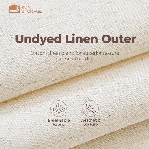 Cotton Linen Drawer Organizers for Baby Clothes, 20Pack Multi-Size Nursery Dresser Dividers for Clothes, Premium Foldable Storage Bins for Bedroom, Closet and Diaper Table, Beige - size: Linen 20 Pack
