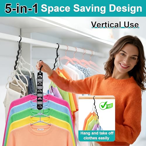 Closet Organizers and Storage,Upgraded Organization and Storage Clothes Hanger,8 Pack College Dorm Room Essentials,Sturdy Closet Organizer Home Essentials Space Saving Hangers for Thick Clothe - size: 8Pack