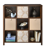 ClosetMaid 16057 Premium Adjustable 9-Cube Organizer, Dark Chestnut - color: Dark Chestnut, size: 9-Cube