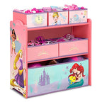 Delta Children Design & Store 6 Bin Toy Storage Organizer, Disney Princess - color: Disney Princess