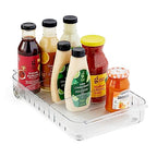 YouCopia RollOut Fridge Caddy BPA-Free Clear Rolling Refrigerator Organizer Bin with Adjustable Dividers and Handles, 9" Wide - size: 9" Wide