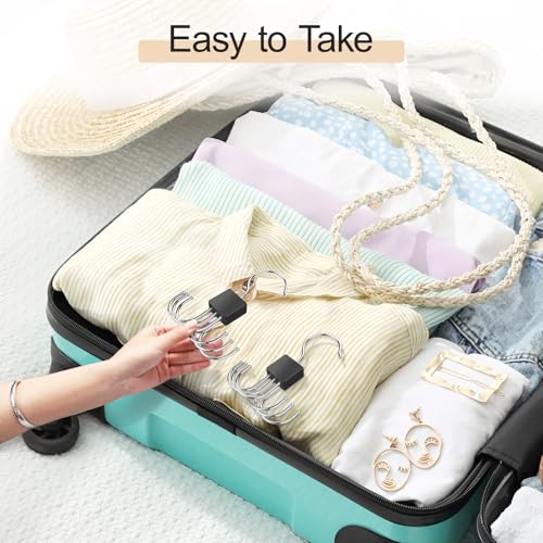 2 Pack Tank Top Hanger, Bra Hangers for Closet Organizer Max 36 Storage Capacity, Space Saving 360°Rotatable Metal Bra Organizer, Closet Organizers and Storage for Tank Top, Bras, Scarf, Purse etc.
