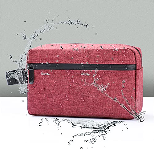 Etercycle Toiletry Bag for Men, Portable Travel Toiletry Organizer Bag,Shaving Bag for Toiletries Accessories (Wine red) - color: Wine red