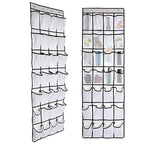 Pocket Shoe Organizer,28 Pocket Door Shoe Organizer Hanging Shoe Organizer Shoe Rack for Closet Pantry Shoe Holder for Men Sneakers, Women High Heeled Shoes, flip flops(White,size:68.5x20.88inch)