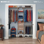 ClosetMaid SuiteSymphony Closet Organizer with Shelves and 2 Drawers, 16-Inch-Natural Gray - color: Natural Gray, style: Closet Organizer w/Shelves, 2-Drawers