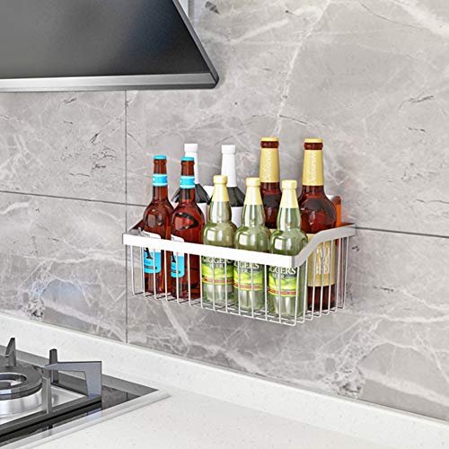 Wire Baskets, SUS304 Stainless Steel Storage Baskets, Durable Baskets for Storage Wall Mount, Hanging Wire Baskets Wall Mount Baskets for Kitchen, Bathroom, Closets - 4 Set - size: 11.8Inch 4PCS