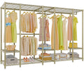VIPEK V50 Closet Organizer System, Extra Large Heavy Duty Clothes Rack with Adjustable Shelves, Freestanding Modern Wardrobe for Bedroom, Walk-in Closet, Dressing Room, 1300 lbs Capacity, Gold - color: Gold