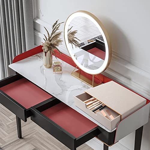 PU Leather Stackable Organizer Drawer,Executive Office Supplies Desktop Filing A4 File Cabinet/Holder for Jewelry/Bill/Paper/Documents/Makeup Home Decor Stationery Storage Box,Beige - color: Beige