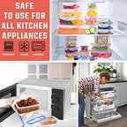 RockBerry 32 Pcs Large Plastic Food storage containers-85 oz to Sauces Box Stackable Kitchen storage bowls sets-BPA Free Leak proof with lids airtight-Microwave freezer safe lunch boxes - color: Color-of-32Pcs
