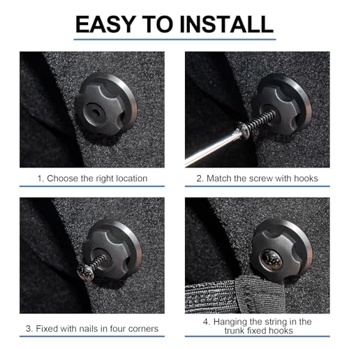 2 Pack Small Cargo Net Pocket Storage Mesh Netting Organizer with 8 PCS Mounting Screws for Car RV SUV Camper Boat 15.7 x 13.8 inches - size: 15.7 x 13.8 inch