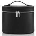 Makeup Bag Vanity Case Cosmetic Bag with Removable Divider Travel Toiletry Bag for Women Portable Make up Box Organizer, Black - color: Black
