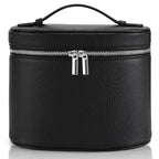 Makeup Bag Vanity Case Cosmetic Bag with Removable Divider Travel Toiletry Bag for Women Portable Make up Box Organizer, Black - color: Black