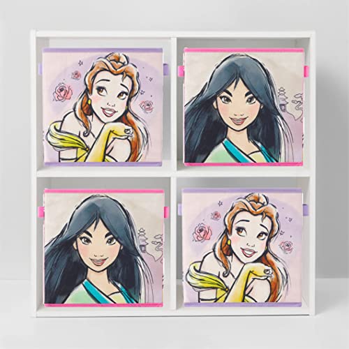 Disney Princess Collapsible Storage Cubes, Set of 2, 10"x10" - color: Princess / Multicolor