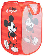 Jay Franco Disney Mickey Mouse Pop Up Hamper - Mesh Laundry Basket/Bag with Durable Handles (Official Disney Product) - color: Mickey Mouse - Red