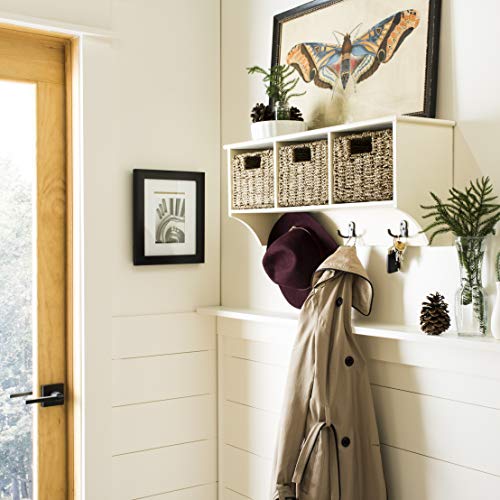 Safavieh Home Collection Finley Hanging 3 Basket Wall Rack - color: White