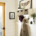 Safavieh Home Collection Finley Hanging 3 Basket Wall Rack - color: White