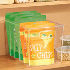 iDesign Storage Bins with Handles - Organizer Bins for Kitchen, Pantry, Bathroom, or Home Office - Set of 4 - Clear - style: Pack of 4