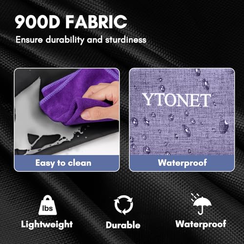 Ytonet Cleaning Caddy, Wearable Cleaning Supplies Organizer with 4 Foldable Dividers, Large Cleaning Caddy for Cleaning Supplies with Handle and Shoulder Straps, Cleaning Bags for Housekeepers, Purple - color: Purple, size: Large