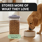 Bop Top Airtight Food Storage Containers with Lid 16.5 Cups / 135 oz | Kitchen Canister Sets | Air Tight Pantry Container | Pop Top Dry Food Storage Containers for Snacks, Sugar, Flour, Baking, Pasta - color: 135 oz