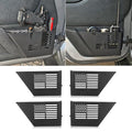 MAIKER 4PCS Metal Front Rear Door Storage Box Compatible with 2007-2018 Jeep Wrangler JK 4 Door, Replaces OEM Door Nets, Expands Interior Storage Space - size: JK/JKU Front ＆ Rear