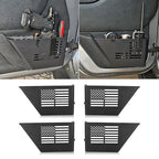 MAIKER 4PCS Metal Front Rear Door Storage Box Compatible with 2007-2018 Jeep Wrangler JK 4 Door, Replaces OEM Door Nets, Expands Interior Storage Space - size: JK/JKU Front ＆ Rear