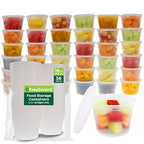 Freshware Food Storage Containers [36 Set] 16 oz Plastic Deli Containers with Lids, Slime, Soup, Meal Prep Containers | BPA Free | Stackable | Leakproof | Microwave/Dishwasher/Freezer Safe - size: 16 oz - 36 Sets