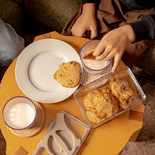 4-Pack Small Pantry Containers, 0.8 QT/0.76 L Clear SAN Food Storage Canisters with Twist-Lock Lids, Stackable for Sugar, Tea Bags, Seasoning, Nuts, Snacks (Green) - color: Green