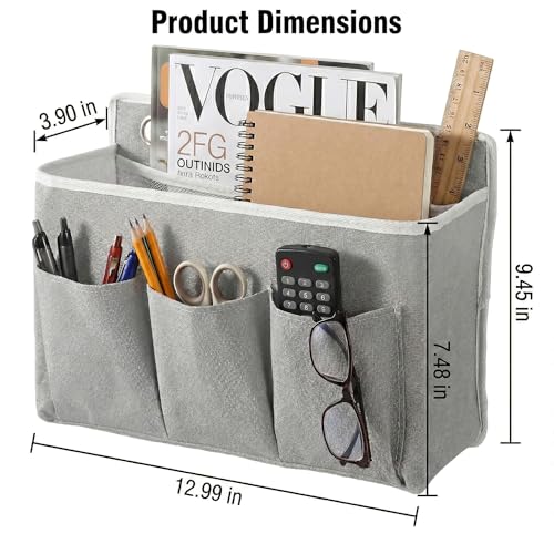 2-Pack Wall Hanging Storage Bag, Over the Door Organizer with Large Mesh Pockets, Hanging Wall Basket Storage for Pantry, Bedroom, Bathroom, Heavy Duty Wall Mounted Storage for Dorm,Closet (Grey)