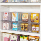 Vtopmart 2Pack Large Stackable Kitchen Pantry Storage Drawers, Clear Organizer Bins with Handles, Acrylic Drawer Organizers for Kitchen Pantry, Bathroom Undersink, Cabinet Organization and Storage - size: 2Pack 7"H