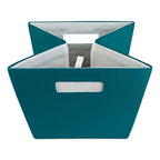 DII Poly-Cube Storage Collection Hard Sided, Collapsible Solid, Small, Teal - color: Teal, size: Small Square, 11x11x11"