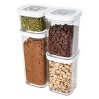 ZWILLING Fresh & Save Cube Box Set, 7-pc, Plastic, Airtight Dry Food Storage Container, Small Cube Set with Pump - size: 7 Pieces S