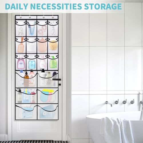 2 Packs Over the Door Shoe Organizer, 36 Large Mesh Pockets Hanging Shoe Boots Rack Holder, Closet Hanging Organizers for Storage Sneakers High Heeled Shoes Slippers (White) - size: 36 Pockets
